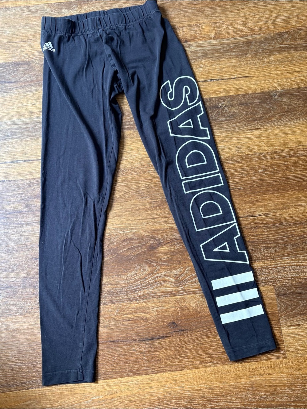 Adidas Black Logo Leggings | Women’s Small | Stretch Athletic Pants